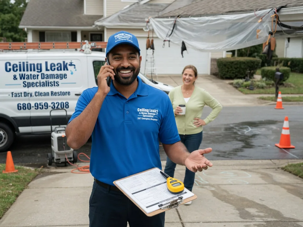 Ceiling Leak Cleanup New Cambria, MO FAQs